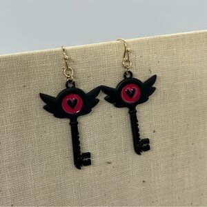 Hazbin Hotel Key Earrings